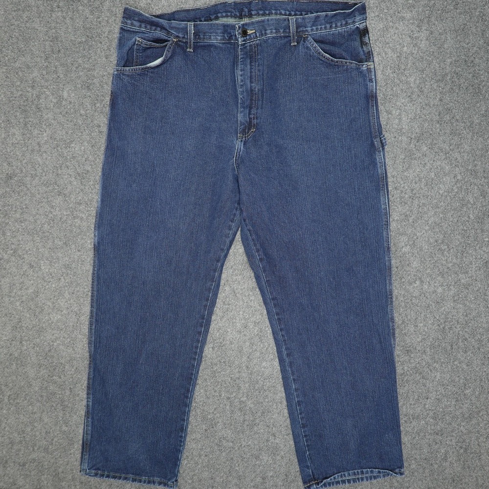 Dickies Carpenter Jeans Mens 42x32 Blue Denimโ Medium Wash Utility Work Pants